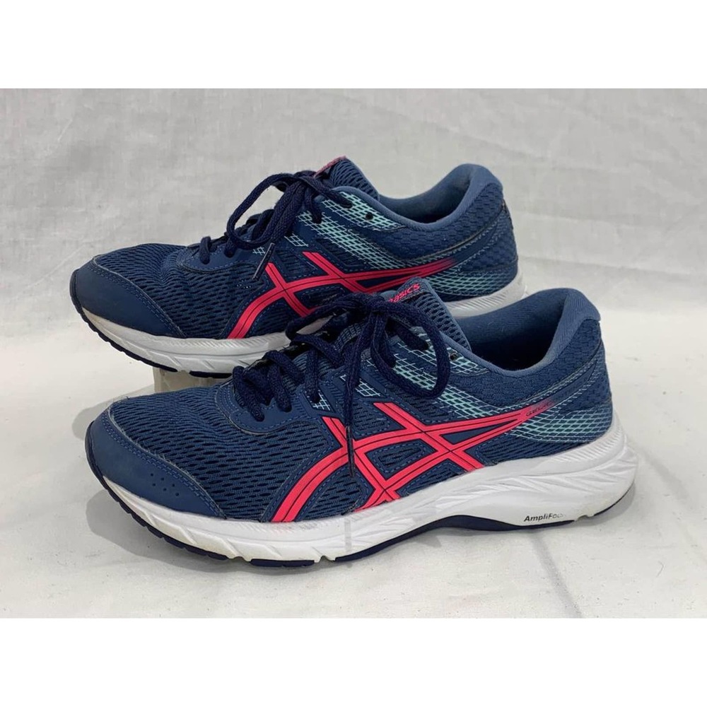 Asics Gel Contend 6 Blue Pink Running Sneakers Shoes Women’s Size 6.5 WIDE